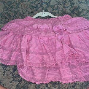 LOVE SHACK FANCY SKIRT SMALL PINK